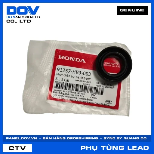 PHỚT CHẮN BỤI VÀNH TRƯỚC (niềng) LEAD 125 — 91257HB3003