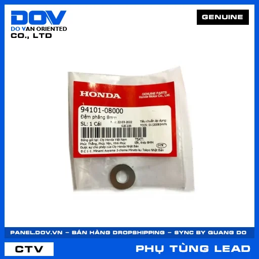 ĐỆM PHẲNG 8MM LEAD 125 — 9410108000