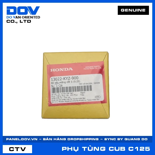 BỘ XÉC MĂNG CỐT 1 (0.25) SUPER CUB C125 — 13022KYZ900