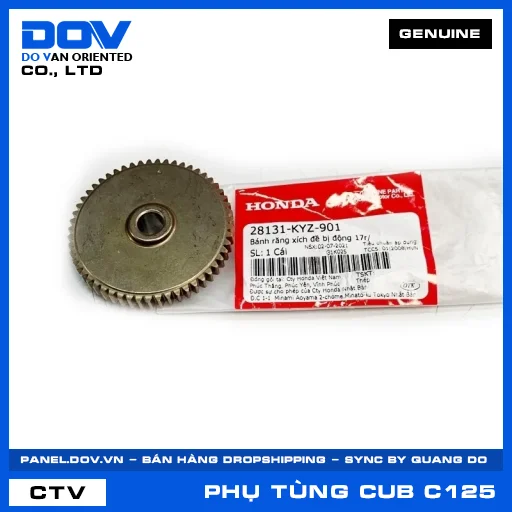 BÁNH RĂNG XÍCH ĐỀ BỊ ĐỘNG 17R/ (sên) SUPER CUB C125 — 28131KYZ901