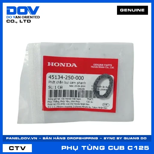 PHỚT CHẮN BỤI CAM PHANH (thắng) SUPER CUB C125 — 45134250000