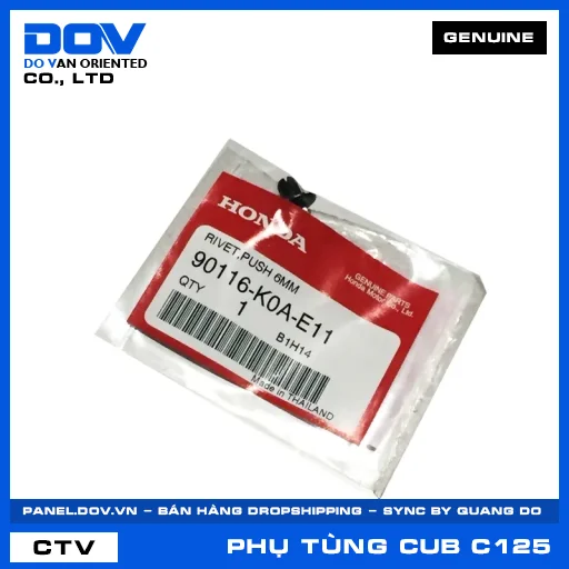 ĐINH TÁN 6MM SUPER CUB C125 — 90116K0AE11