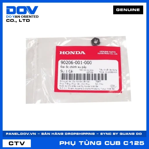ĐAI ỐC CHỈNH XU PÁP SUPER CUB C125 — 90206001000