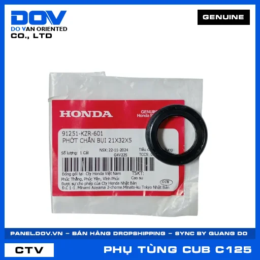 PHỚT CHẮN BỤI 21X32X5 SUPER CUB C125 — 91251KZR601