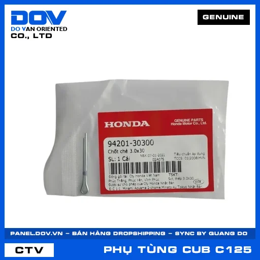 CHỐT CHẺ 3.0X30 SUPER CUB C125 — 9420130300