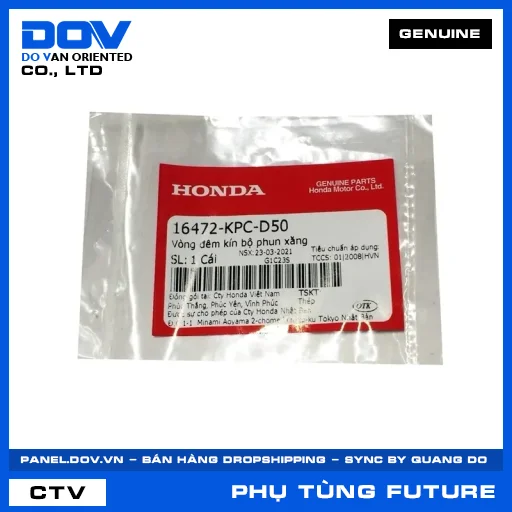 VÒNG ĐÊM KÍN BỘ PHUN XĂNG FUTURE 125 — 16472KPCD50