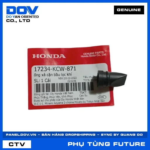 ỐNG XẢ CẶN BẦU LỌC KHÍ (lọc gió) FUTURE 125, FUTURE NEO — 17234KCW871