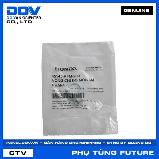VÒNG CHỈ ĐỘ MÒN MÁ PHANH (bố thắng) FUTURE 125, FUTURE NEO — 45145KFM900