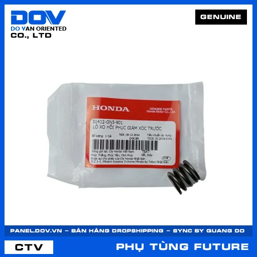LÒ XO HỒI PHỤC GIẢM XÓC TRƯỚC (phuộc) FUTURE 125, FUTURE NEO — 51412GN5901