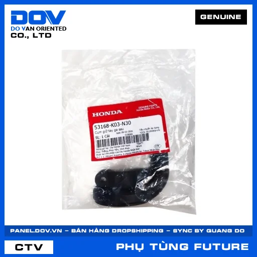 CỤM GIỮ TAY GA SAU FUTURE 125 — 53168K03N30