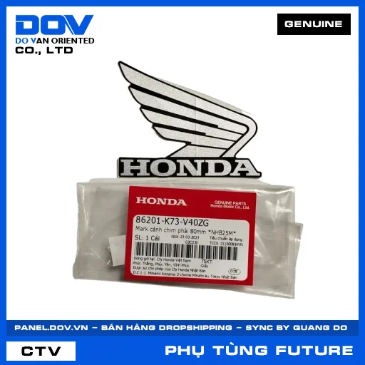 MARK CÁNH CHIM PHẢI 80MM *NHB25M* FUTURE 125 — 86201K73V40ZG