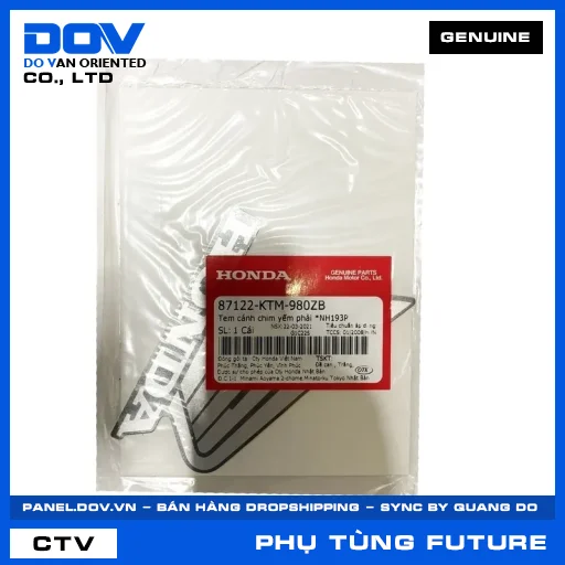 TEM CÁNH CHIM YẾM PHẢI *NH193P FUTURE NEO — 87122KTM980ZB