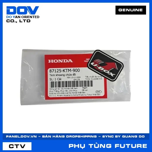 TEM KHOANG CHỨA ĐỒ FUTURE NEO — 87125KTM900