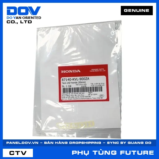 TEM CHỮ HONDA (50MM) FUTURE NEO — 87140KVL900ZA