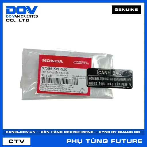 TEM HƯỚNG DẪN NHIÊN LIỆU FUTURE 125 — 87586KVL930