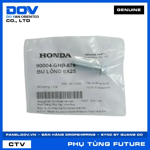 BU LÔNG 6X25 FUTURE 125, FUTURE NEO — 90004GHB670