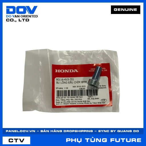 BU LÔNG ĐẦU CHÌM 8MM FUTURE 125, FUTURE NEO — 90116KV3701