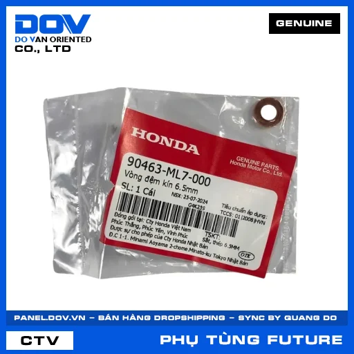 VÒNG ĐỆM KÍN 6.5MM FUTURE 125 — 90463ML7000