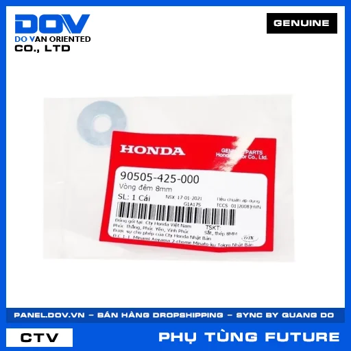 VÒNG ĐỆM 8MM FUTURE 125, FUTURE NEO — 90505425000