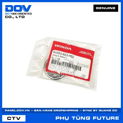 VÒNG BI 6301UL (1 MẶT CHẮN BỤI) FUTURE 125 — 91053K03H02