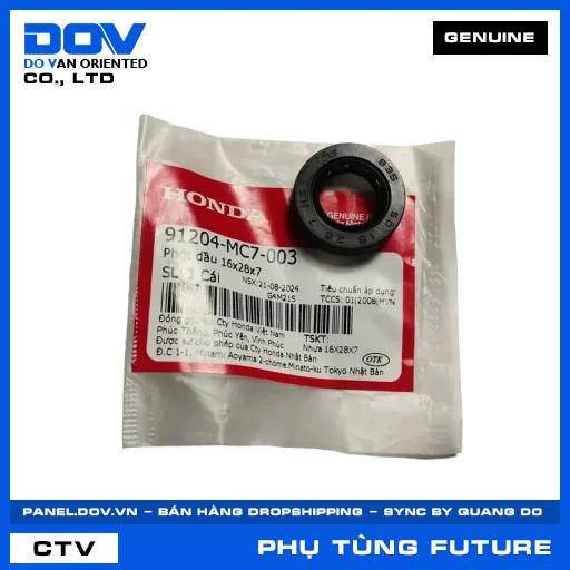 PHỚT DẦU 16X28X7 FUTURE 125, FUTURE NEO — 91204MC7003
