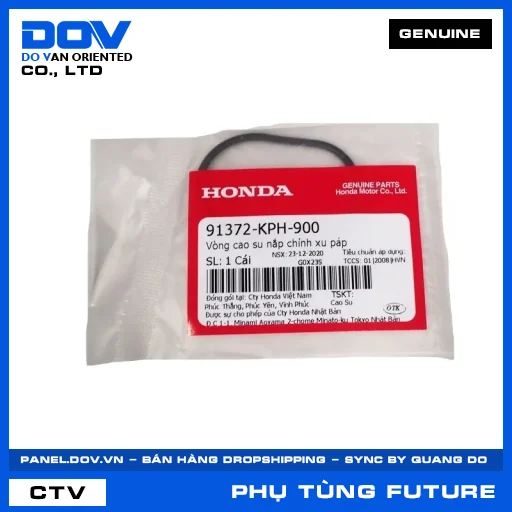Vòng cao su nắp chỉnh xu páp FUTURE 125, FUTURE NEO — 91372KPH900