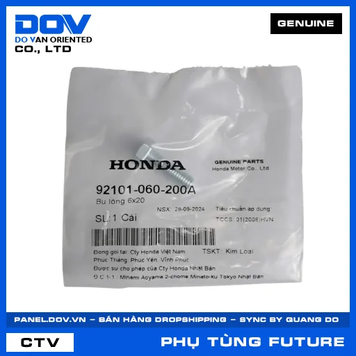 BU LÔNG 6X20 FUTURE 125, FUTURE NEO — 92101060200A