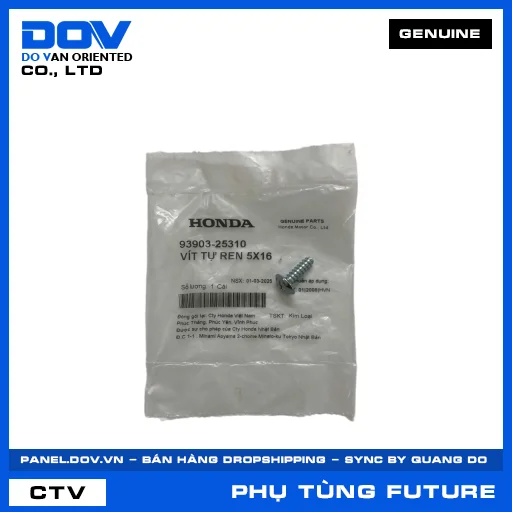VÍT TỰ REN 5X16 FUTURE 125, FUTURE NEO — 9390325310