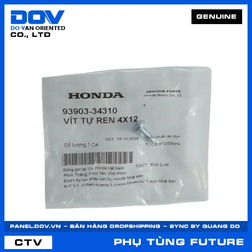 VÍT TỰ REN 4X12 FUTURE 125 — 9390334310