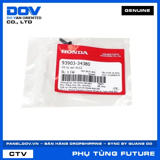Vít tự ren 4x12 FUTURE 125, FUTURE NEO — 9390334380