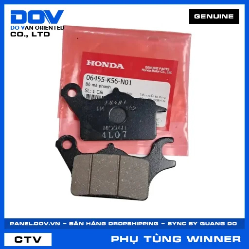 BỘ MÁ PHANH (bố thắng) WINNER 150, WINNER R, WINNER X — 06455K56N01