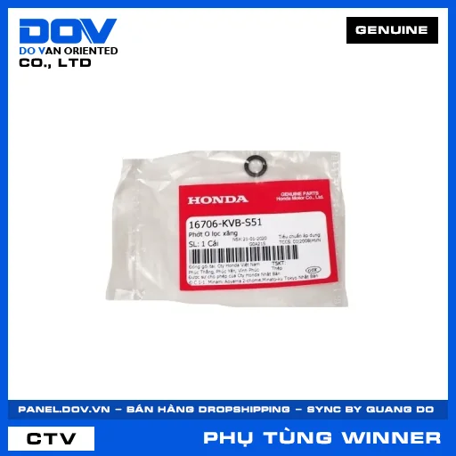 PHỚT O LỌC XĂNG WINNER 150, WINNER R, WINNER X — 16706KVBS51