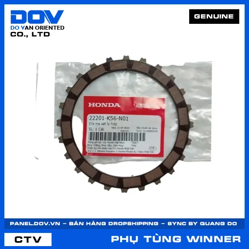 ĐĨA MA SÁT LY HỢP (côn) WINNER 150, WINNER X — 22201K56N01