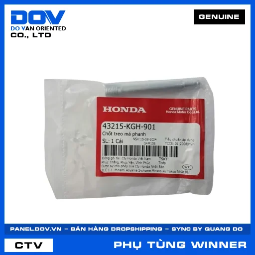CHỐT TREO MÁ PHANH (bố thắng) WINNER 150, WINNER R, WINNER X — 43215KGH901