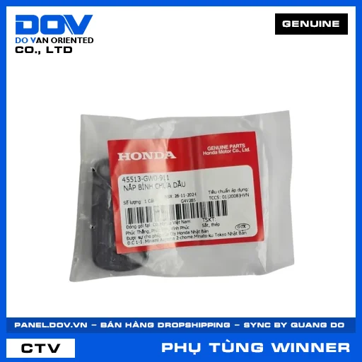 NẮP BÌNH CHỨA DẦU WINNER 150, WINNER R, WINNER X — 45513GW0911