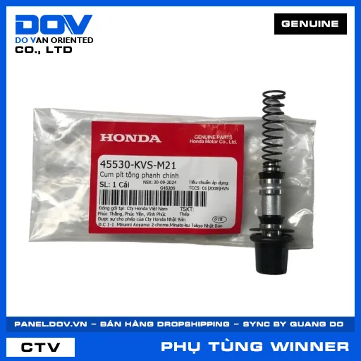 CỤM PÍT TÔNG PHANH CHÍNH (thắng) WINNER R, WINNER X — 45530KVSM21