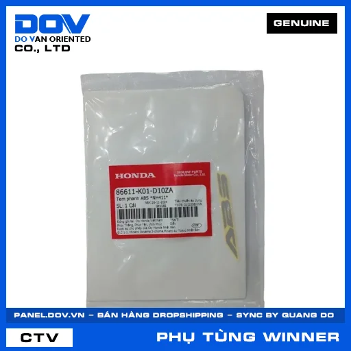 TEM PHANH ABS *NH411* (thắng) WINNER R, WINNER X — 86611K01D10ZA