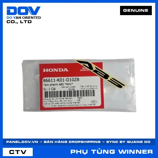 TEM PHANH ABS *NH1* (thắng) WINNER R — 86611K01D10ZB