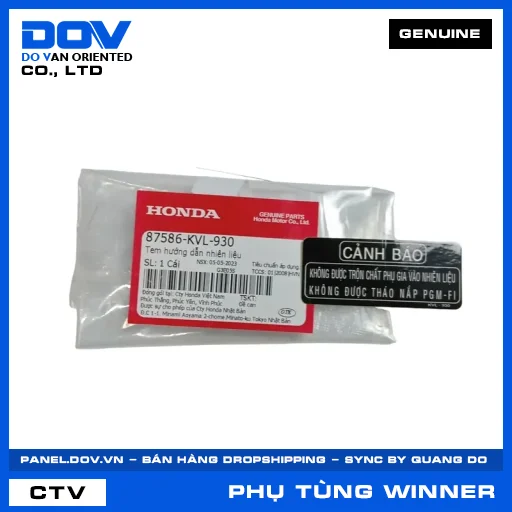 TEM HƯỚNG DẪN NHIÊN LIỆU WINNER 150 — 87586KVL930