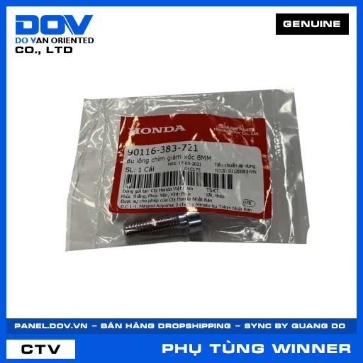 BU LÔNG CHÌM GIẢM XÓC 8MM (phuộc) WINNER 150, WINNER R, WINNER X — 90116383721