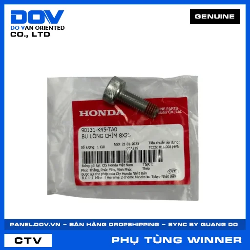 BU LÔNG CHÌM 8X25 WINNER X — 90131K45TA0