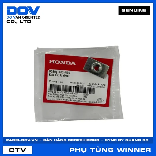 ĐAI ỐC U 6MM WINNER 150, WINNER R, WINNER X — 90301K03N30