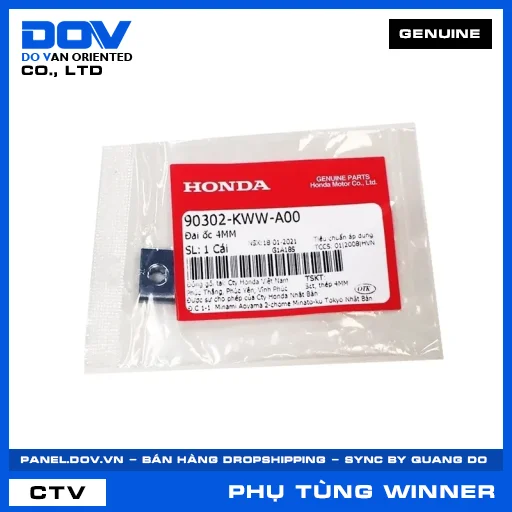 ĐAI ỐC 4MM WINNER 150, WINNER R — 90302KWWA00