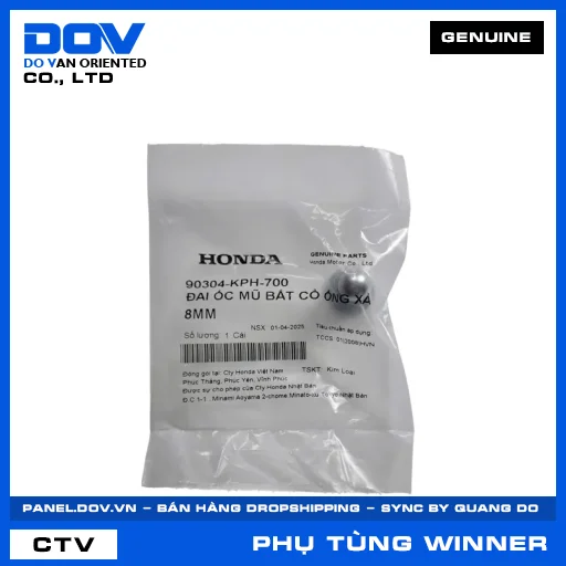 ĐAI ỐC MŨ BẮT CỔ ỐNG XẢ 8MM (pô) WINNER 150, WINNER R, WINNER X — 90304KPH700