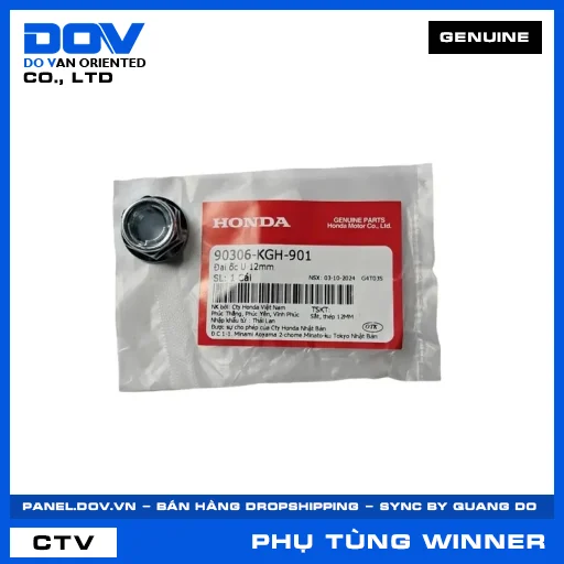ĐAI ỐC U 12MM WINNER 150, WINNER R, WINNER X — 90306KGH901