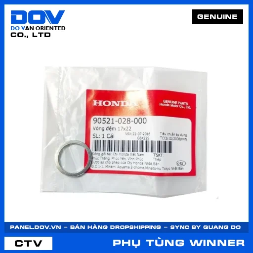 VÒNG ĐỆM 17X22 WINNER 150, WINNER R, WINNER X — 90521028000