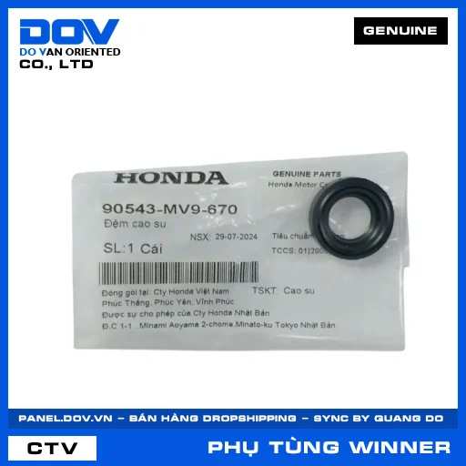 ĐỆM CAO SU WINNER 150, WINNER R, WINNER X — 90543MV9670