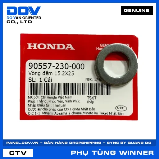 VÒNG ĐỆM 15.2X25 WINNER R, WINNER X — 90557230000