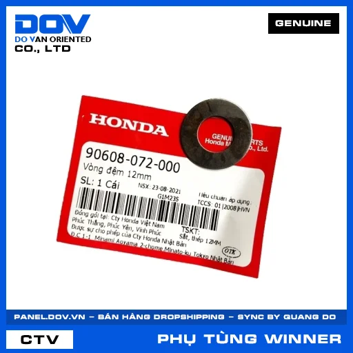 VÒNG ĐỆM 12MM WINNER 150, WINNER R, WINNER X — 90608072000