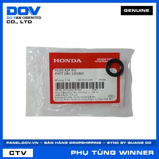 PHỚT DẦU 12X18X4 WINNER 150, WINNER R, WINNER X — 91202KSP911